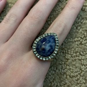 blue stone ring